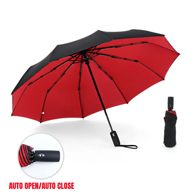 Golf Umbrella Large - Windproof Double Layer Resistant Umbrella Fully